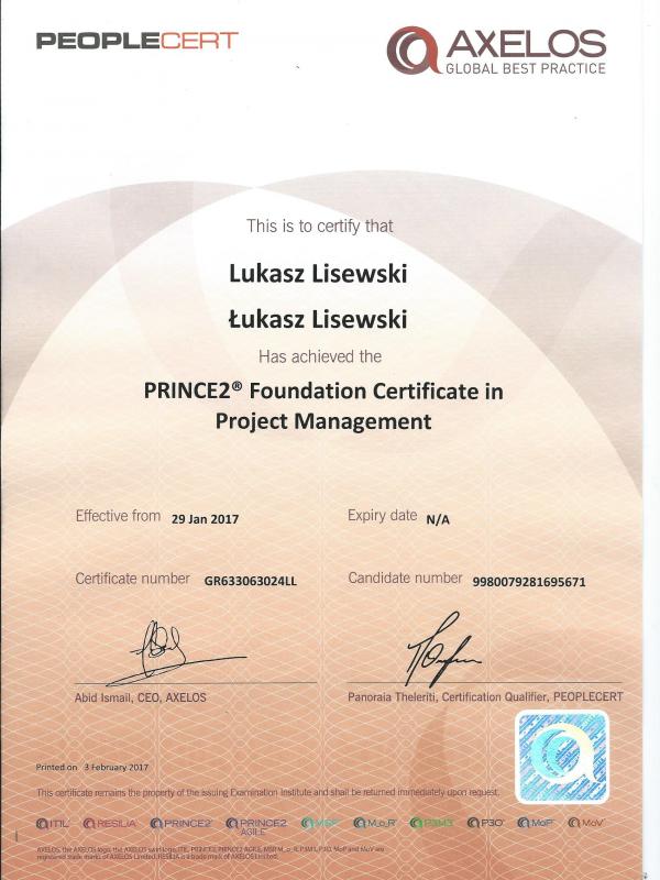 Zarządzanie Projektami - Prince2